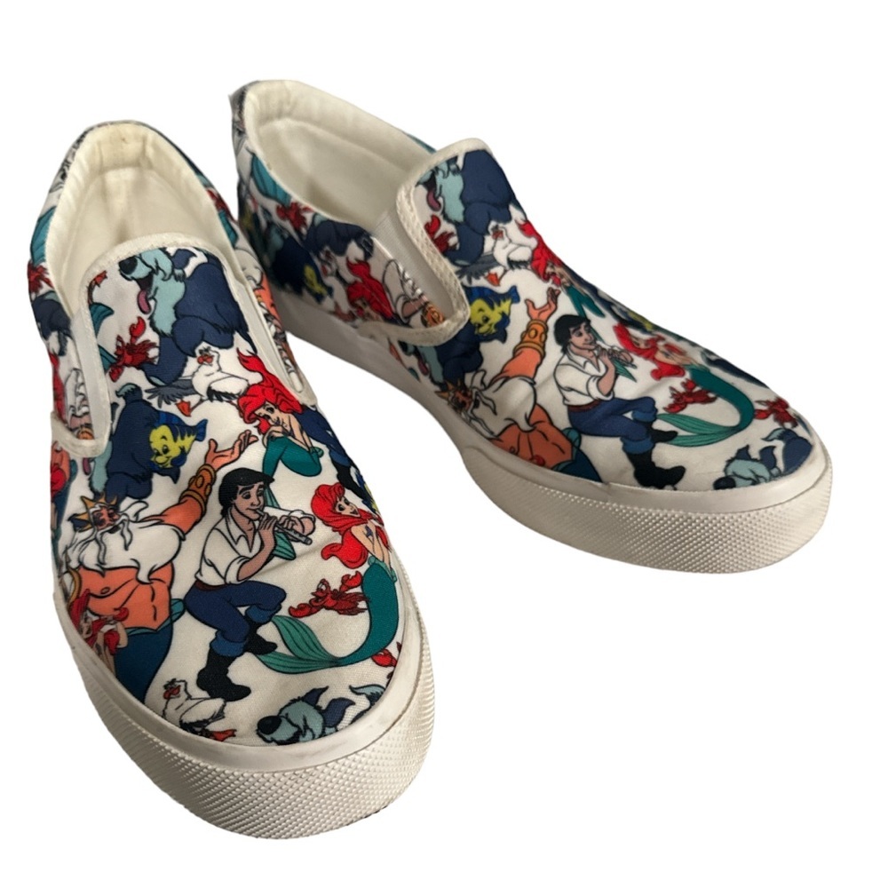 Disney Little Mermaid slipon Shoes sz 10